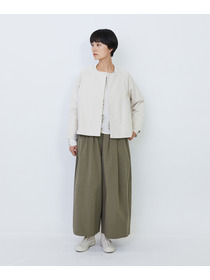 【LOISIR】コットンツイルボトルシルエットパンツ 詳細画像 キナリ 6