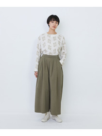 【LOISIR】コットンツイルボトルシルエットパンツ 詳細画像 キナリ 7