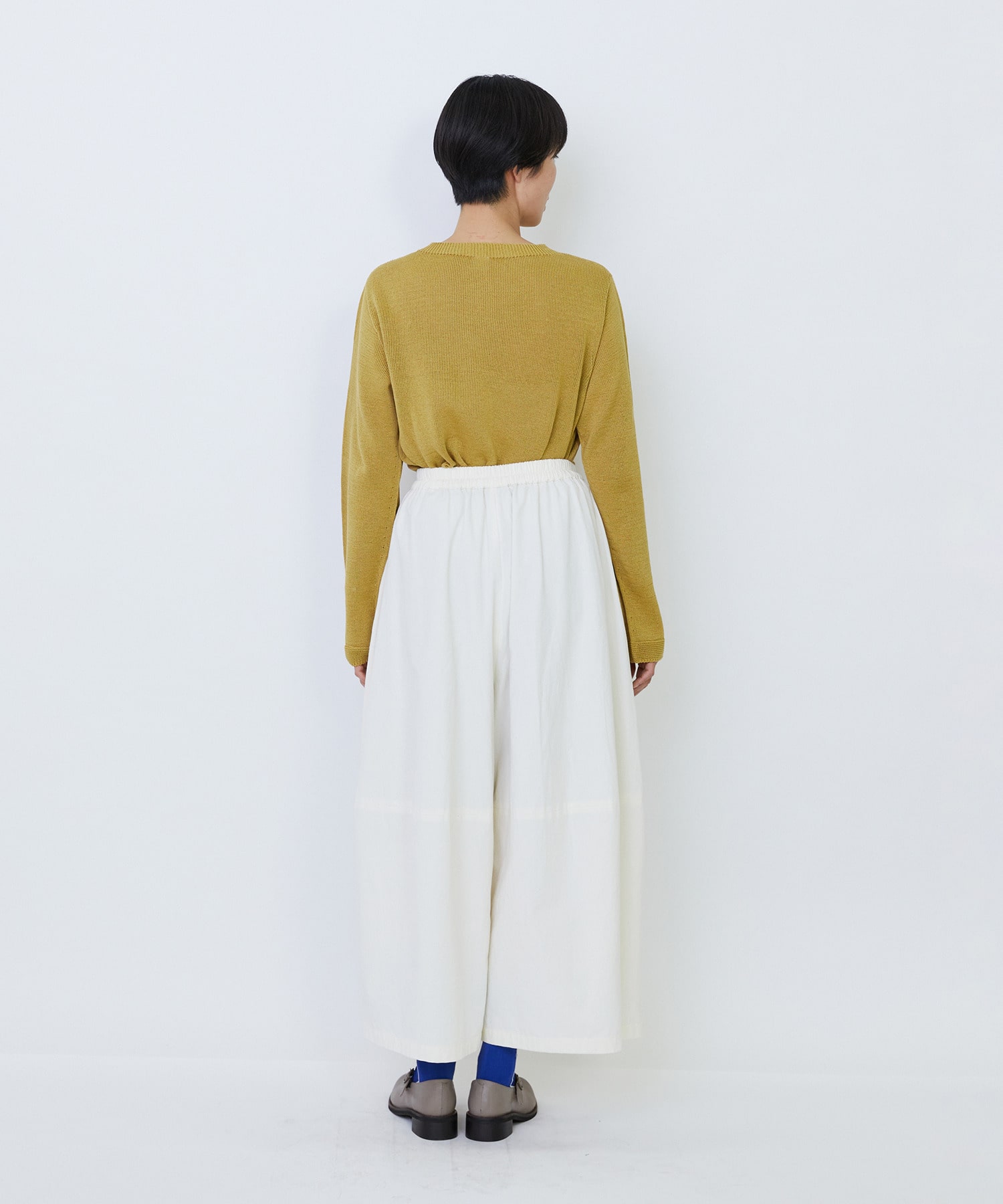 【LOISIR】コットンツイルボトルシルエットパンツ 詳細画像 キナリ 4