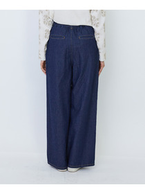 【LOISIR】【MTサイズ有り】綿麻ライトデニムワイドパンツ 詳細画像 ライトインディゴブルー 11