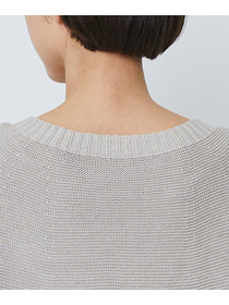 【LOISIR】【2WAY】サーキュラーフレアーカーディガン 詳細画像 ネイビー&times;ホワイト 22