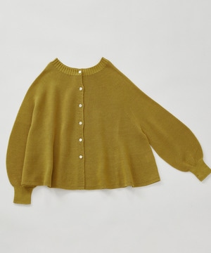 【LOISIR】【2WAY】サーキュラーフレアーカーディガン 詳細画像 マスタード 1