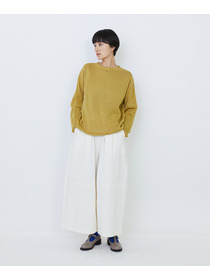 【LOISIR】クルーネックプルオーバー 詳細画像 ネイビー&times;ホワイト 2