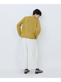 【LOISIR】クルーネックプルオーバー 詳細画像 ネイビー&times;ホワイト 4