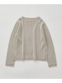 【LOISIR】クルーネックプルオーバー 詳細画像 ネイビー&times;ホワイト 5