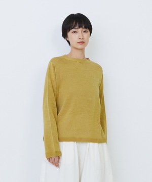 【LOISIR】クルーネックプルオーバー 詳細画像 マスタード 1