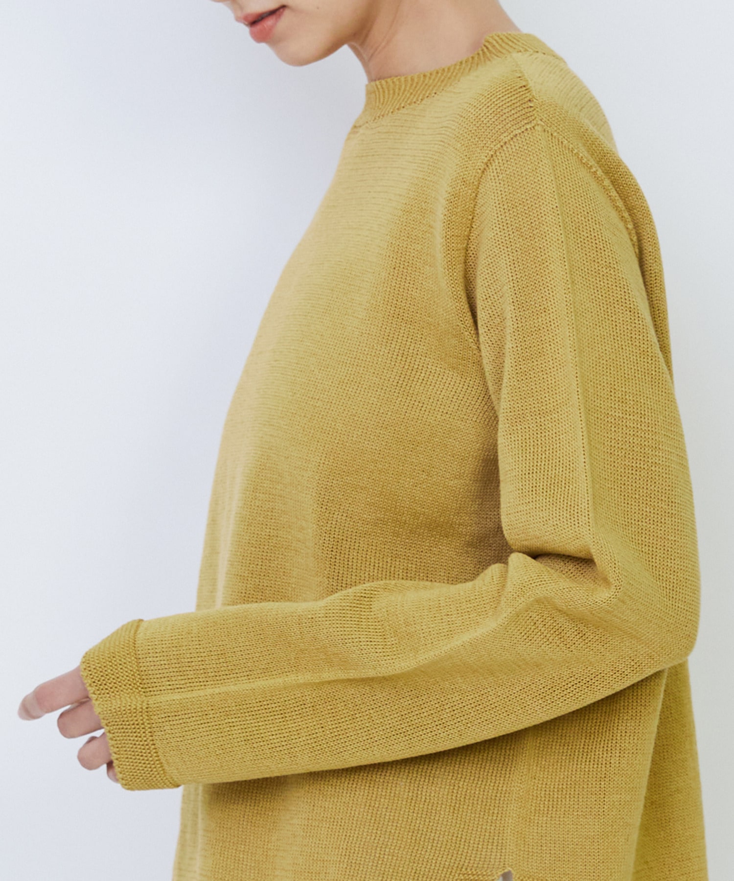 【LOISIR】クルーネックプルオーバー 詳細画像 ネイビー&times;ホワイト 14