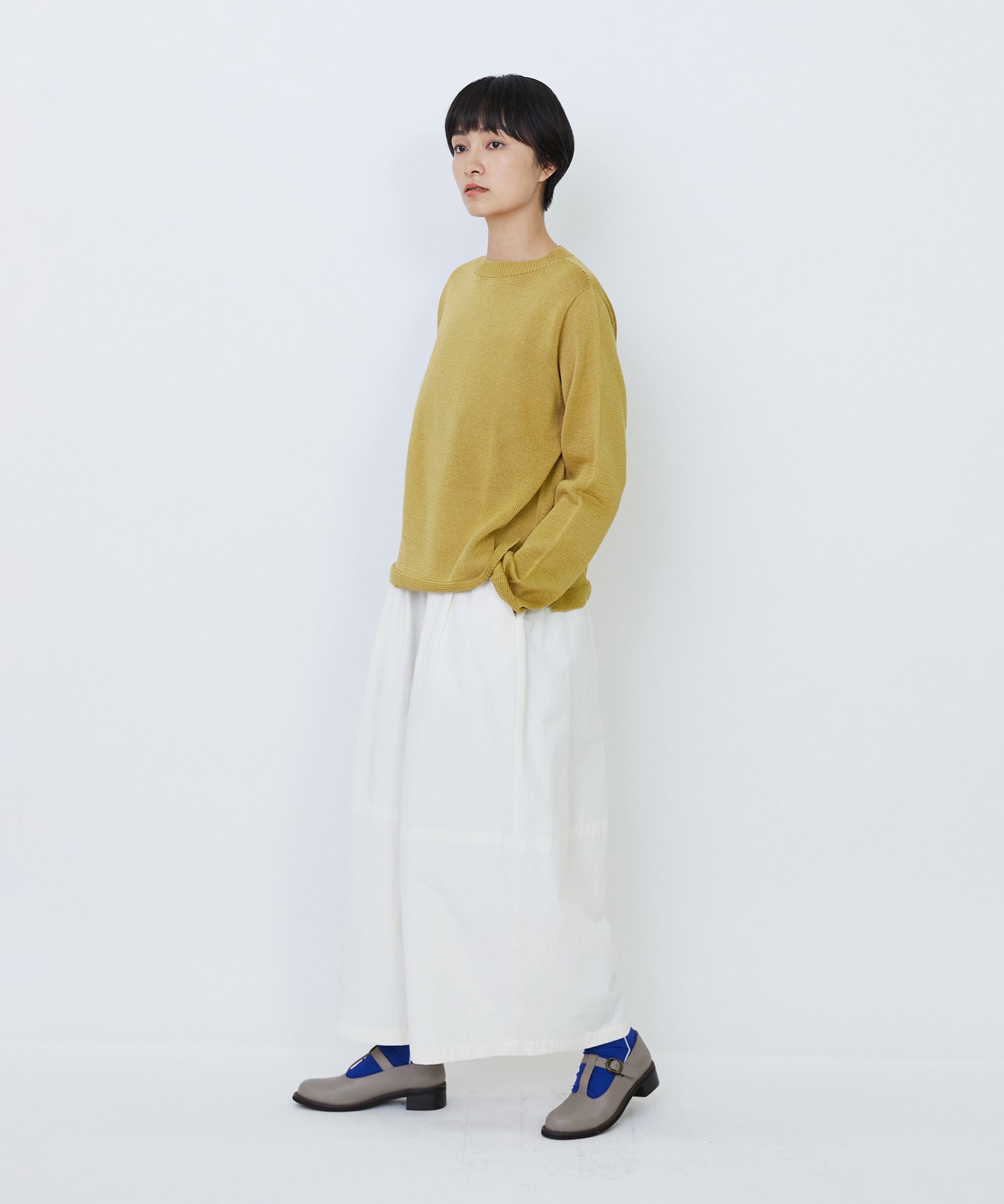 【LOISIR】クルーネックプルオーバー 詳細画像 ネイビー&times;ホワイト 3