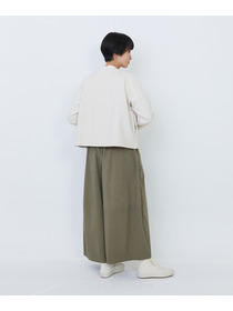 【LOISIR】コットン裏毛クルーネックジャケット 詳細画像 グレー 11