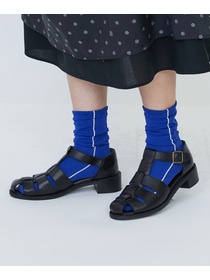 【LOISIR】サイドラインソックス 詳細画像 グリーン 4