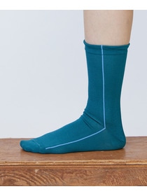 【LOISIR】サイドラインソックス 詳細画像 グリーン 9