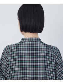 【congés payés】チェックパッチワークワンピース 詳細画像 グリーン系その他 17