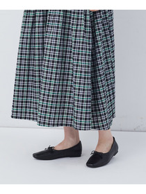 【congés payés】チェックパッチワークワンピース 詳細画像 グリーン系その他 20