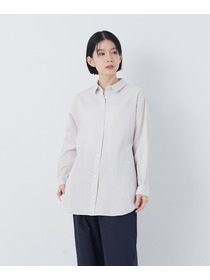 【congés payés】シングルガーゼポケット付きシャツ 詳細画像 ブルー系その他 11