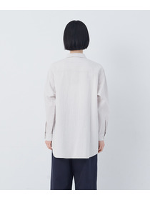 【congés payés】シングルガーゼポケット付きシャツ 詳細画像 ブルー系その他 14