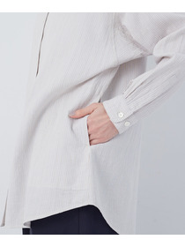 【congés payés】シングルガーゼポケット付きシャツ 詳細画像 ブルー系その他 19