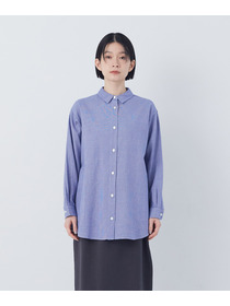 【congés payés】シングルガーゼポケット付きシャツ 詳細画像 ブルー系その他 5