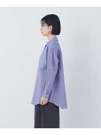 【congés payés】シングルガーゼポケット付きシャツ 詳細画像 ブルー系その他 6