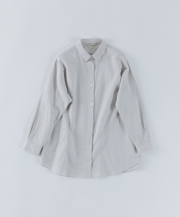 【congés payés】シングルガーゼポケット付きシャツ