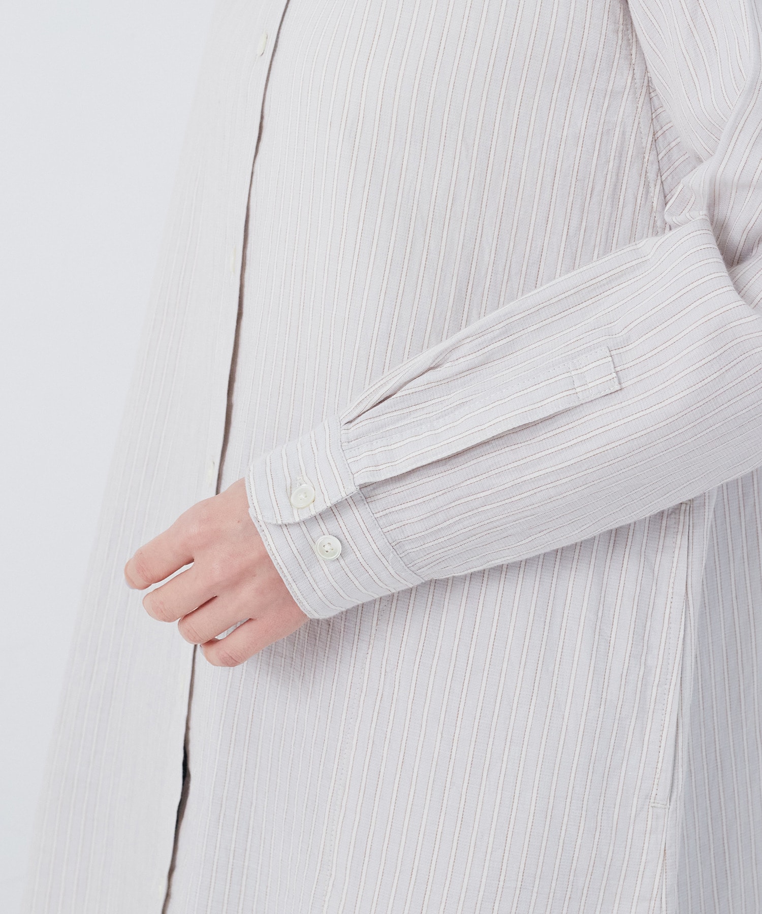 【congés payés】シングルガーゼポケット付きシャツ 詳細画像 ブルー系その他 17