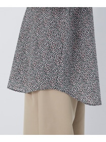 【congés payés】フラワープリントポケット付きシャツ 詳細画像 ブラック系その他 13