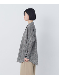 【congés payés】フラワープリントポケット付きシャツ 詳細画像 ブラック系その他 7