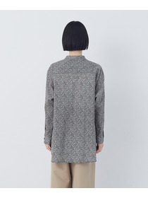 【congés payés】フラワープリントポケット付きシャツ 詳細画像 ブラック系その他 8