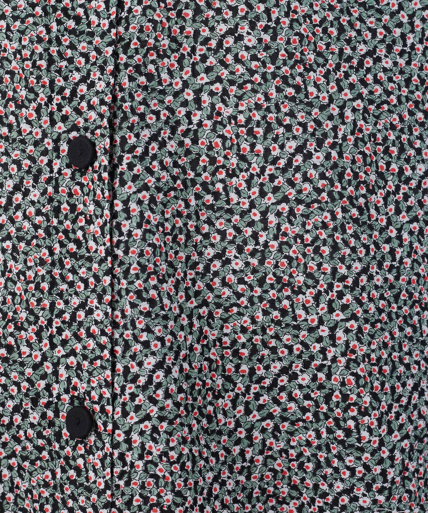 【congés payés】フラワープリントポケット付きシャツ 詳細画像 ブラック系その他 14