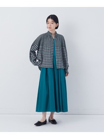 【congés payés】チェックパッチワークブラウス 詳細画像 グリーン系その他 1