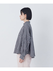 【congés payés】チェックパッチワークブラウス 詳細画像 グリーン系その他 13