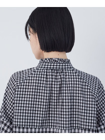 【congés payés】チェックパッチワークブラウス 詳細画像 グリーン系その他 16