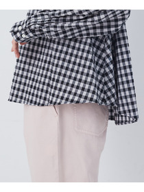 【congés payés】チェックパッチワークブラウス 詳細画像 グリーン系その他 18