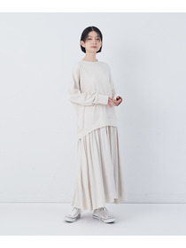 【congés payés】ジャージコンビワンピース 詳細画像 チャコールグレー 1