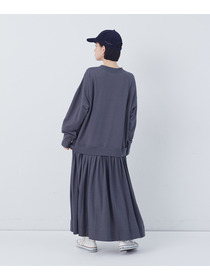 【congés payés】ジャージコンビワンピース 詳細画像 チャコールグレー 10
