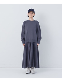 【congés payés】ジャージコンビワンピース 詳細画像 チャコールグレー 12