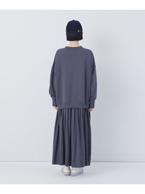【congés payés】ジャージコンビワンピース 詳細画像 チャコールグレー 14