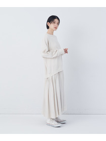 【congés payés】ジャージコンビワンピース 詳細画像 チャコールグレー 2