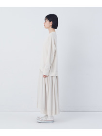 【congés payés】ジャージコンビワンピース 詳細画像 チャコールグレー 6