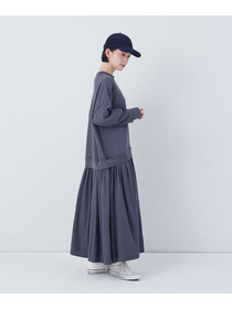 【congés payés】ジャージコンビワンピース 詳細画像 チャコールグレー 9