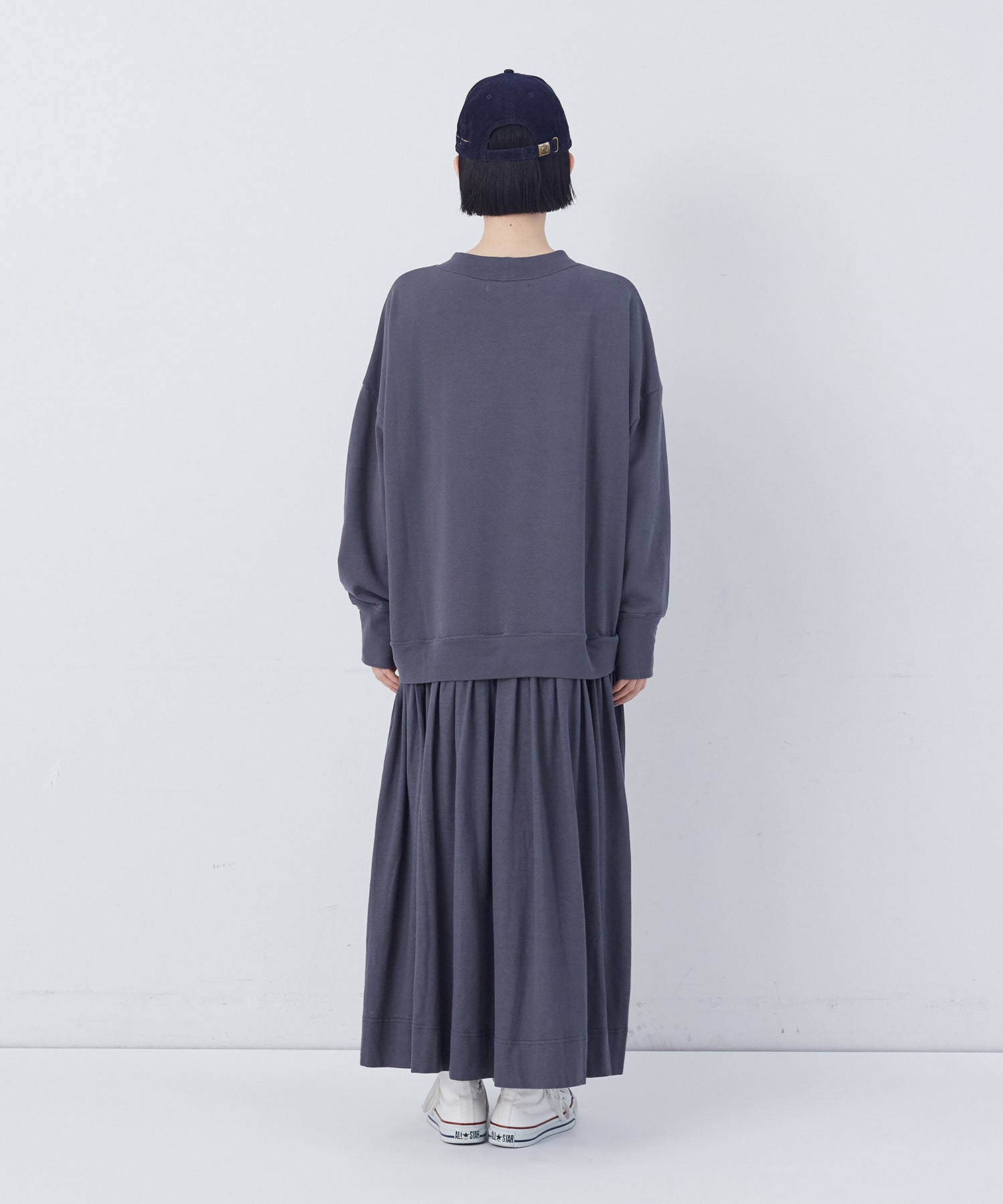 【congés payés】ジャージコンビワンピース 詳細画像 チャコールグレー 14