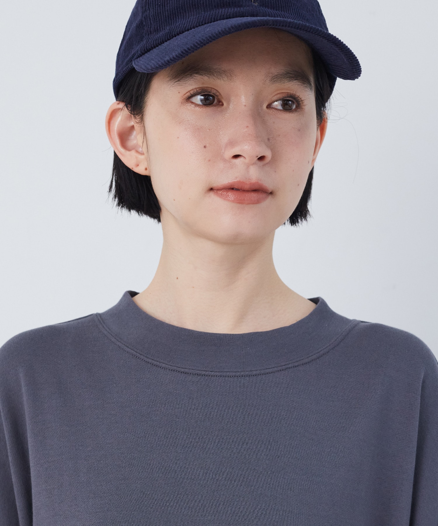 【congés payés】ジャージコンビワンピース 詳細画像 チャコールグレー 15