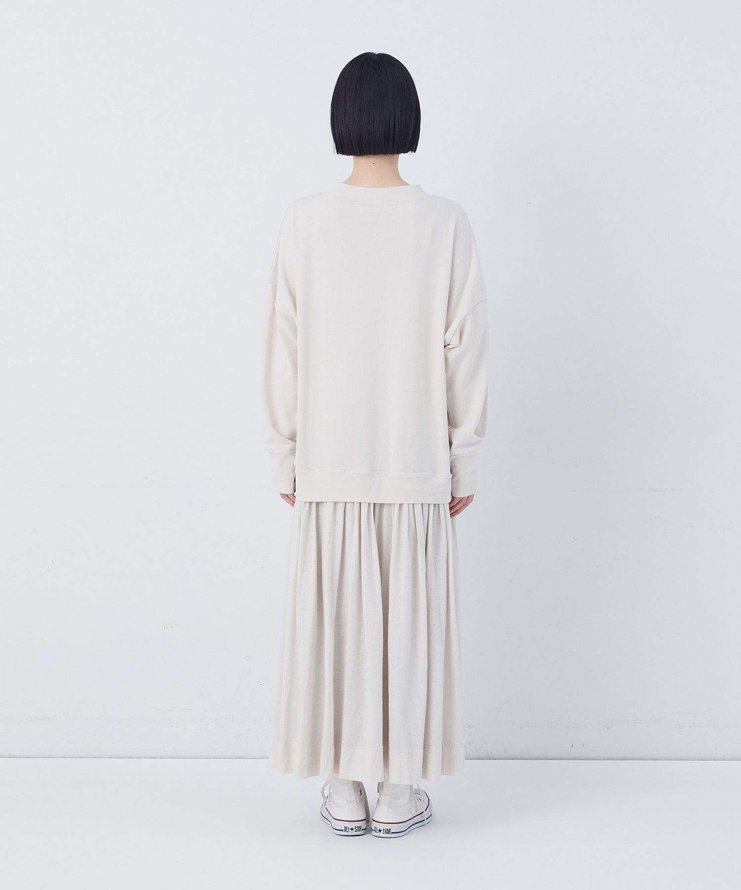 【congés payés】ジャージコンビワンピース 詳細画像 チャコールグレー 7