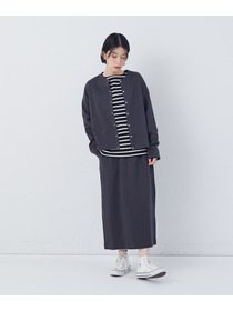 【congés payés】ポンチスナップカーディガン 詳細画像 チャコールグレー 16