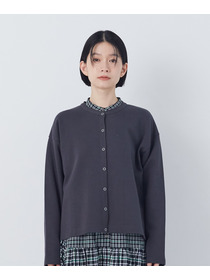 【congés payés】ポンチスナップカーディガン 詳細画像 チャコールグレー 18