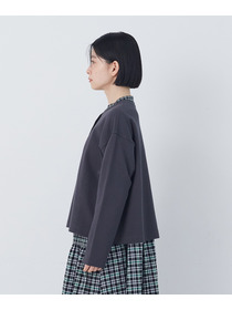 【congés payés】ポンチスナップカーディガン 詳細画像 チャコールグレー 19