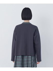 【congés payés】ポンチスナップカーディガン 詳細画像 チャコールグレー 20