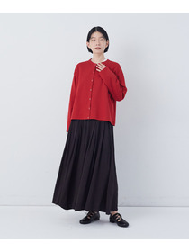 【congés payés】ポンチスナップカーディガン 詳細画像 チャコールグレー 4