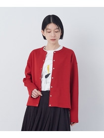 【congés payés】ポンチスナップカーディガン 詳細画像 チャコールグレー 7