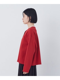 【congés payés】ポンチスナップカーディガン 詳細画像 チャコールグレー 9