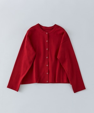 【congés payés】ポンチスナップカーディガン 詳細画像 レッド 1